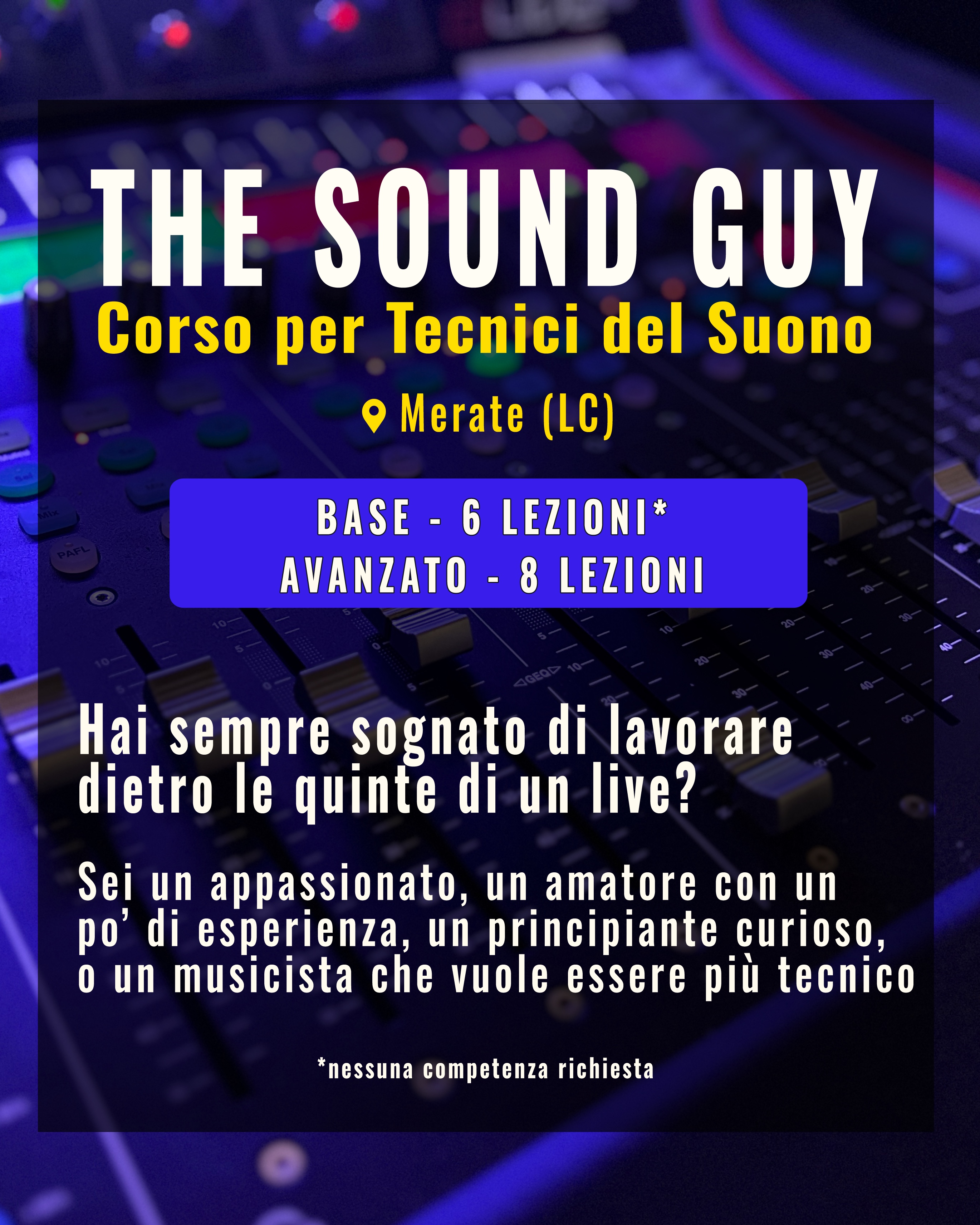 The Sound Guy — Corso per Tecnici del Suono, Merate (LC)